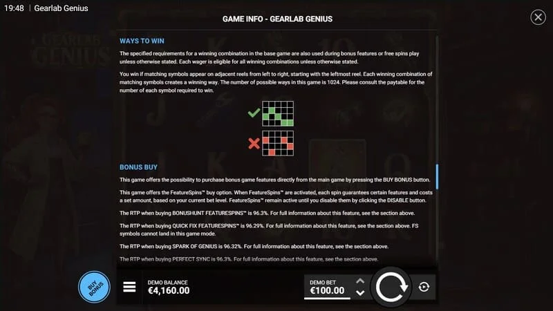 Gearlab Genius - Super Reel vertikala sa Wild simbolima